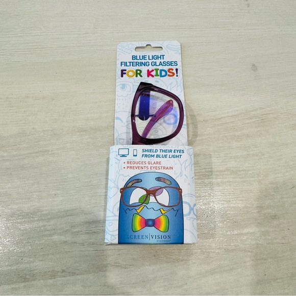 ICU Eyewear Kids Screen Vision Blue Light Filtering Oval Glasses Purple - Picture 11 of 15